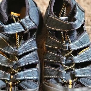 Blue Strappy KEEN Sandals with Yellow Accents Size 1